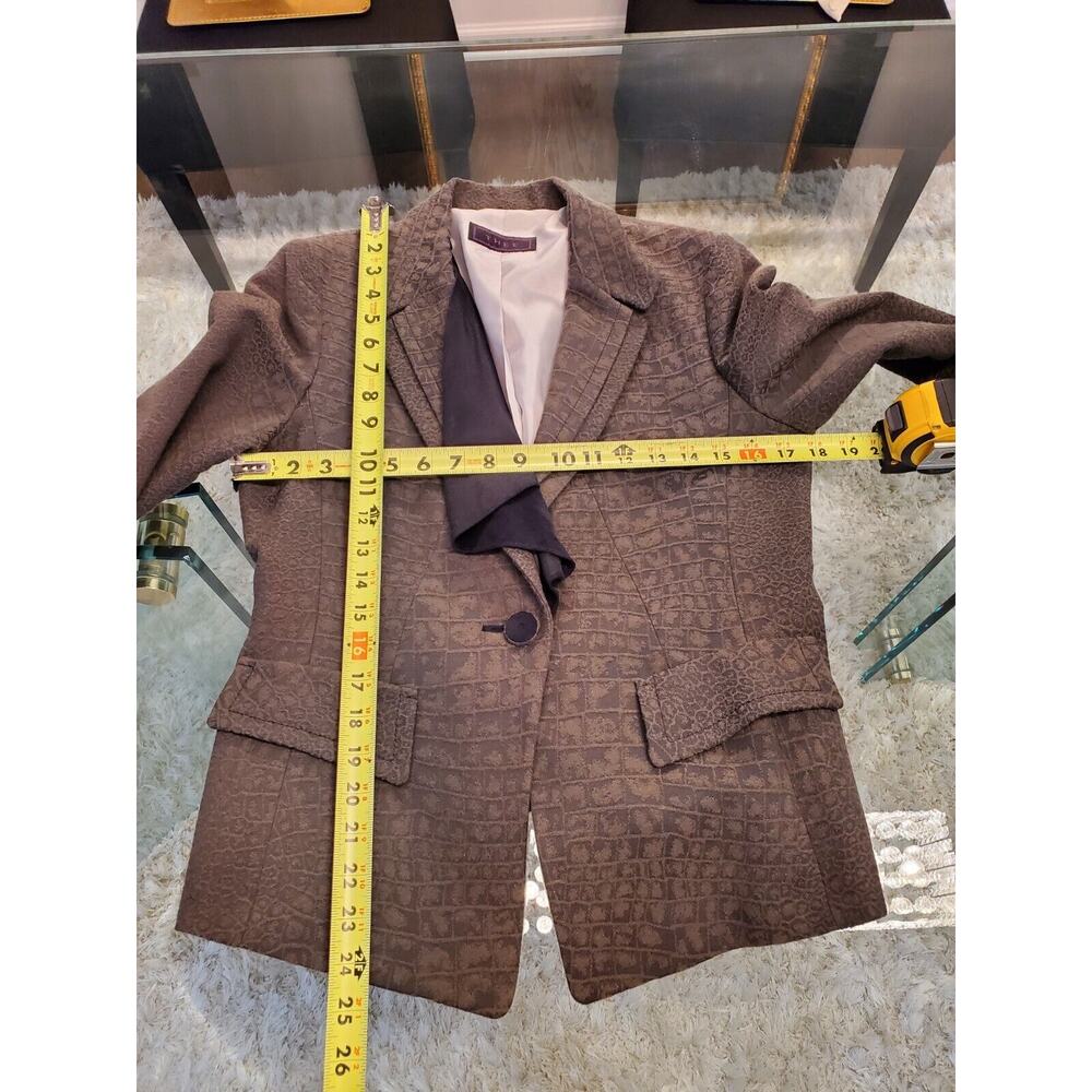 Thee Women's Gray Polyester Long Sleeve Single Breasted Casual Jacket Blazer M - Picture 4 of 13